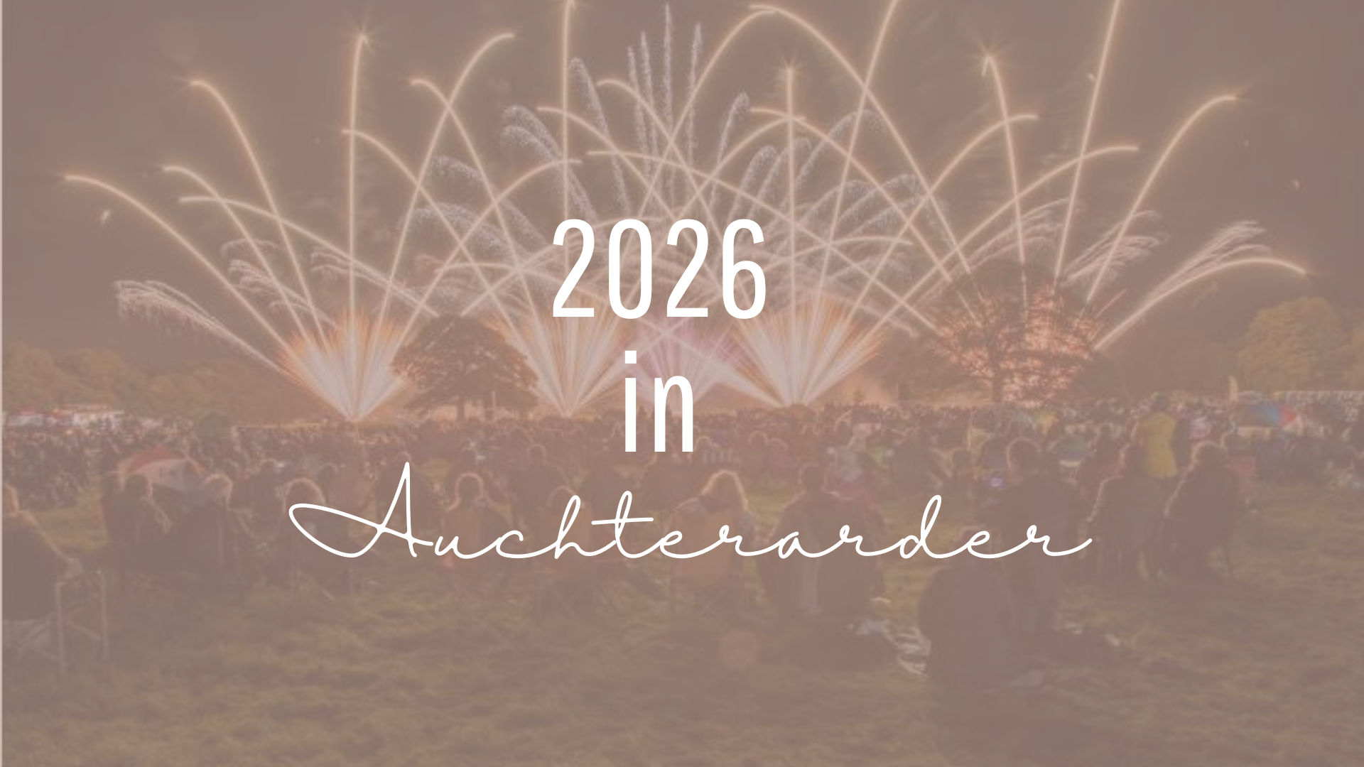 new year 2026 in auchterarder, scotland, UK